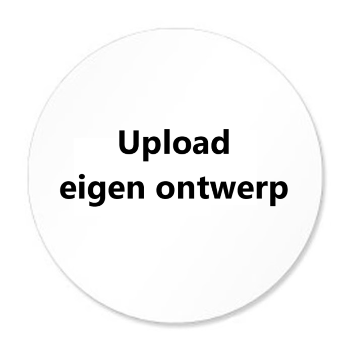 Ronde sticker eigen ontwerp